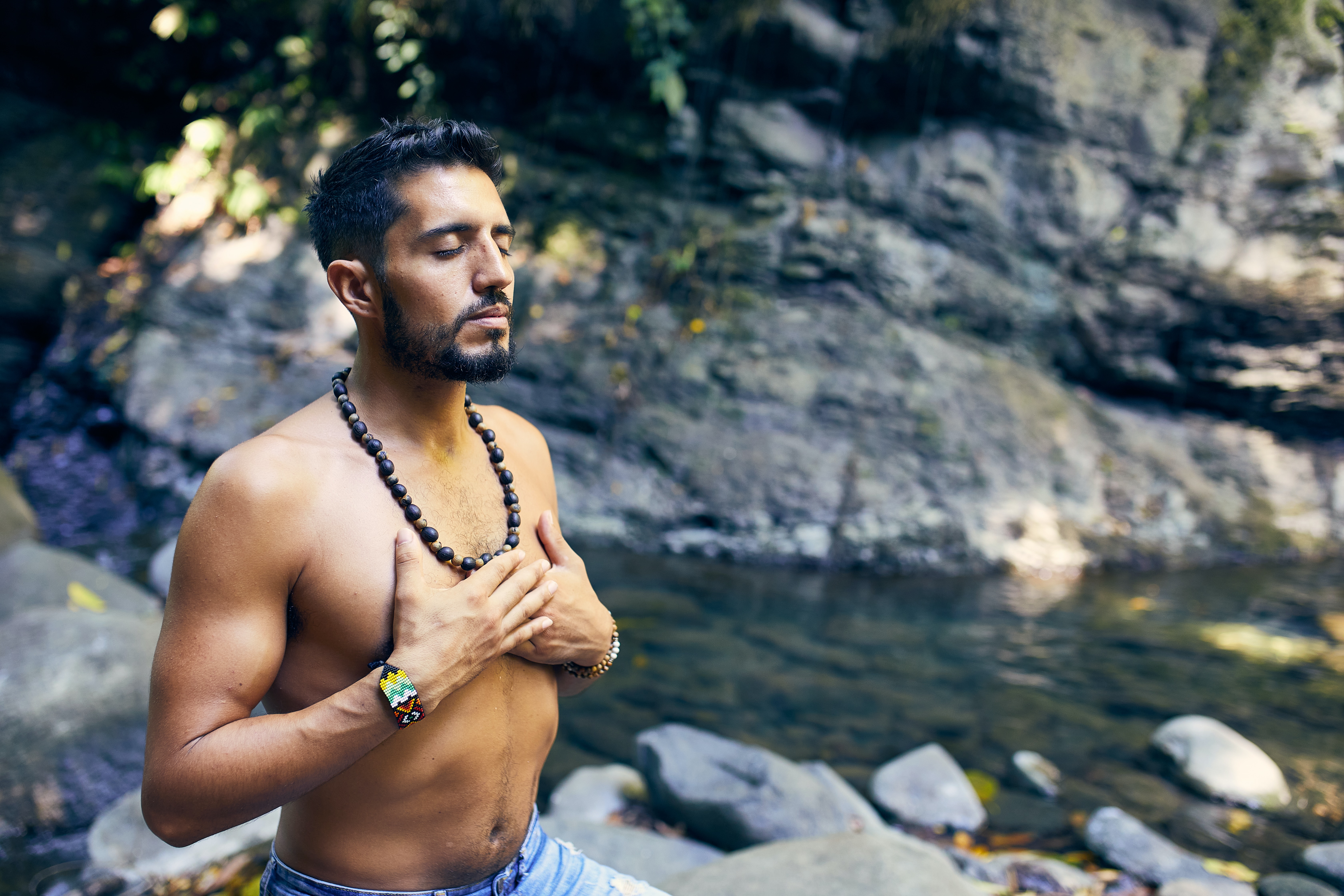A man moving through open water. Vitality built before it's needed.